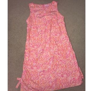 Lilly Pulitzer Ten Speed Pink and Orange Shift 8